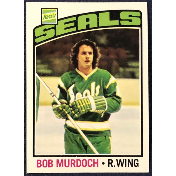 1976-77 TOPPS NHL HOCKEY BOB MURDOCH ROOKIE CARD