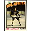 Image 1 : 1976-77 TOPPS NHL HOCKEY BOB MacMILLAN ROOKIE CARD