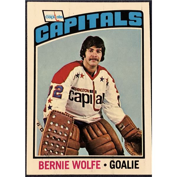 1976-77 TOPPS NHL HOCKEY BERNIE WOLFE ROOKIE CARD