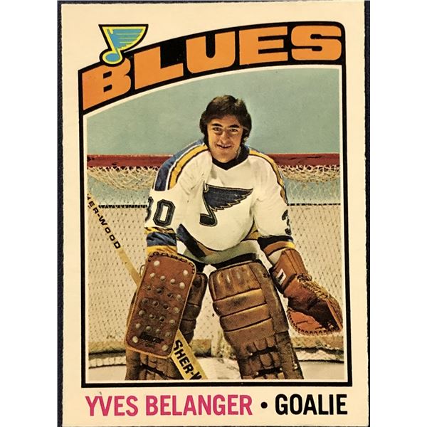 1976-77 O-PEE-CHEE NHL HOCKEY YVES BELANGER ROOKIE CARD