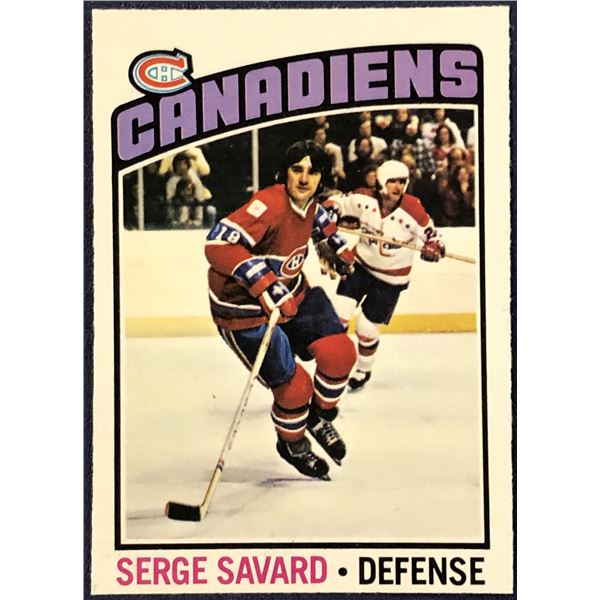 1976-77 O-PEE-CHEE NHL HOCKEY SERGE SAVARD (HOF)