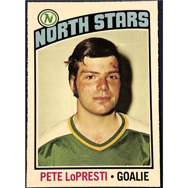 1976-77 O-PEE-CHEE NHL HOCKEY PETE LoPRESTI ROOKIE CARD