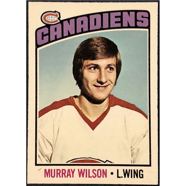 1976-77 O-PEE-CHEE NHL HOCKEY MURRAY WILSON