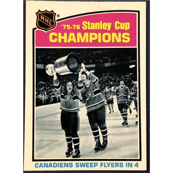 1976-77 O-PEE-CHEE NHL HOCKEY MONTREAL CANADIENS