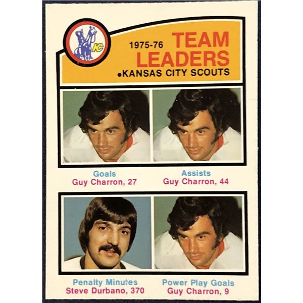 1976-77 O-PEE-CHEE NHL HOCKEY KANSAS CITY SCOUTS