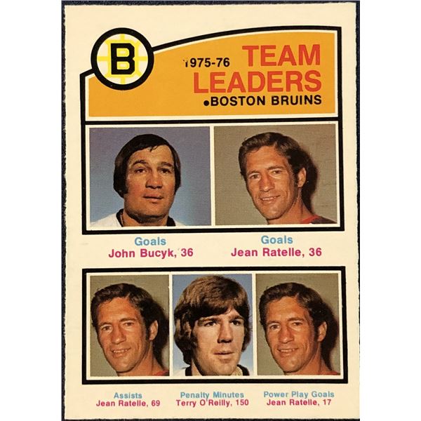 1976-77 O-PEE-CHEE NHL HOCKEY JOHNNY BUCYK (HOF)