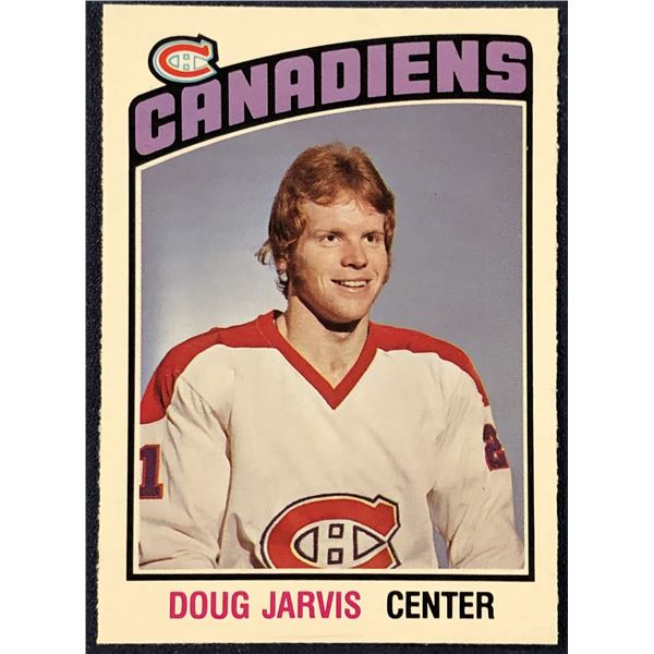 1976-77 O-PEE-CHEE NHL HOCKEY DOUG JARVIS ROOKIE CARD
