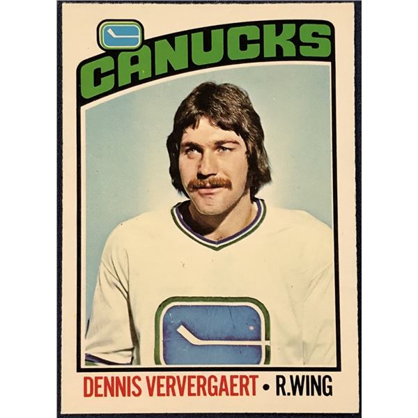 1976-77 O-PEE-CHEE NHL HOCKEY DENNIS VERVERGAERT