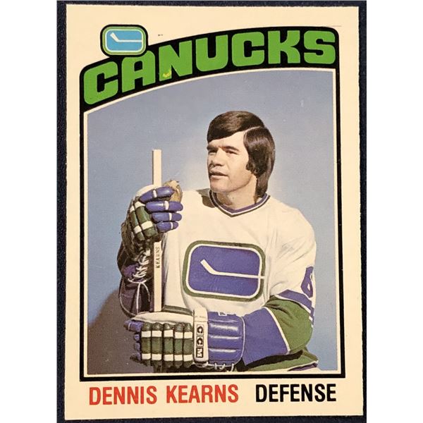 1976-77 O-PEE-CHEE NHL HOCKEY DENNIS KEARNS