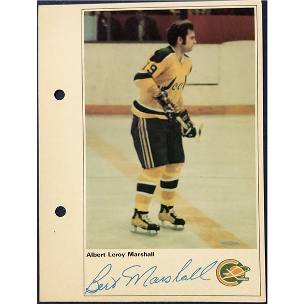 1971 TORONTO SUN NHL ACTION PLAYERS - BERT MARSHALL