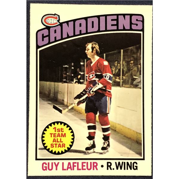 1976-77 O-PEE-CHEE NHL HOCKEY GUY LAFLEUR (HOF)