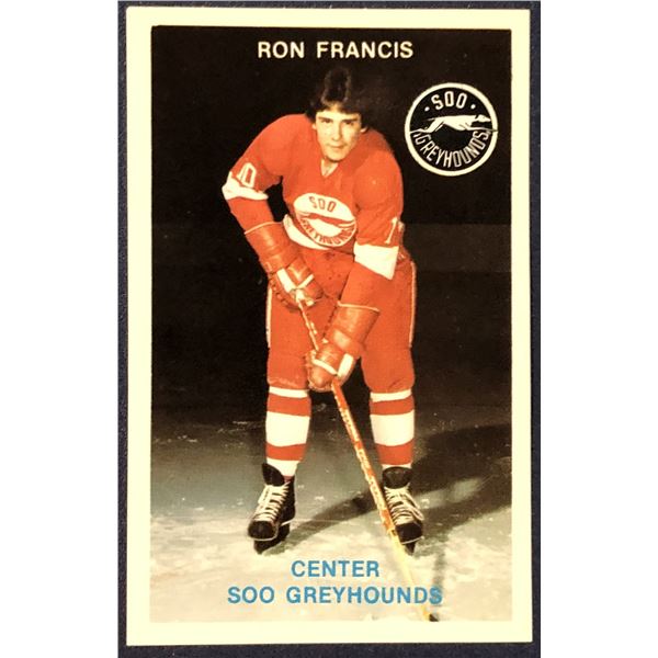 1980-81 SOO GREYHOUNDS RON FRANCIS (HOF) POLICE CARD