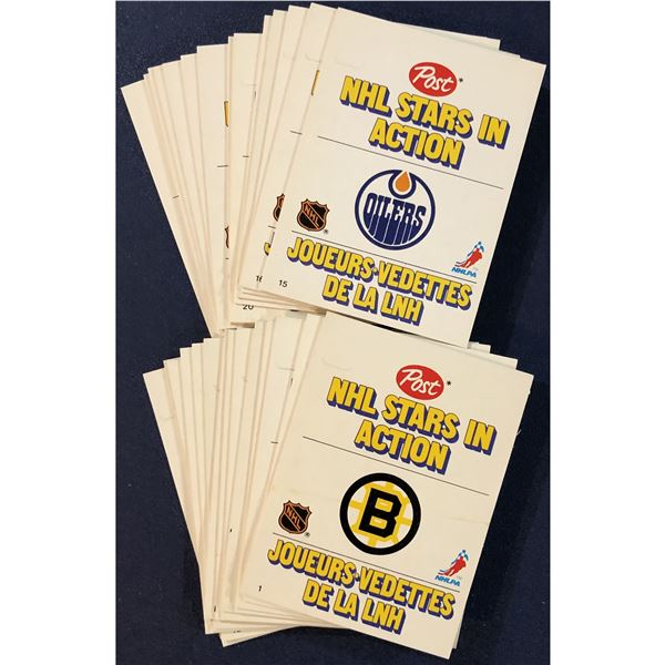 1981-82 POST CEREAL NHL STARS IN ACTION SET