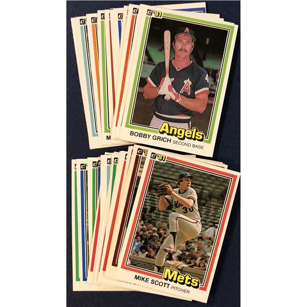 1981 DONRUSS BASEBALL COLLECTION (25)