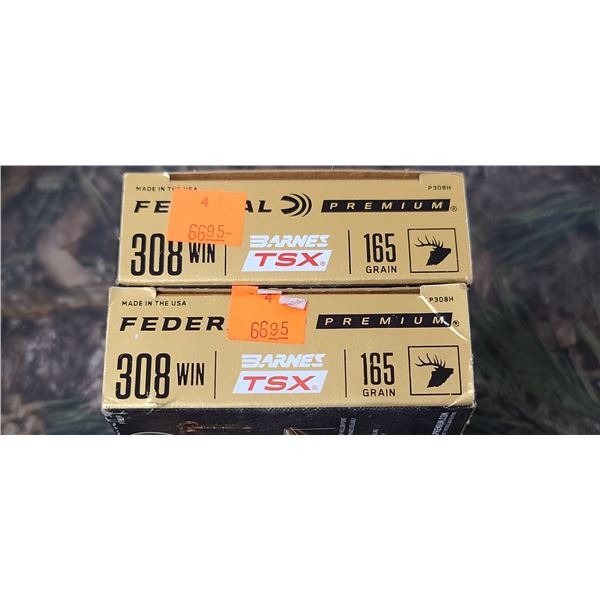 BOX OF .300WIN MAG, FEDERAL PREMIUM, BARNES TSX, 180GR. 20ROUNDS