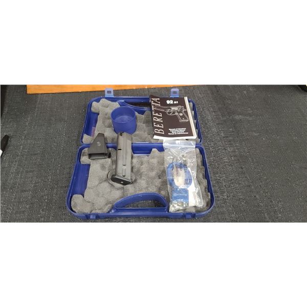 BERTTA 92 A1 9MM KIT, LESS PISTOL MAGIZINE SPEED BODES, CABLE LOCK HARD CASE