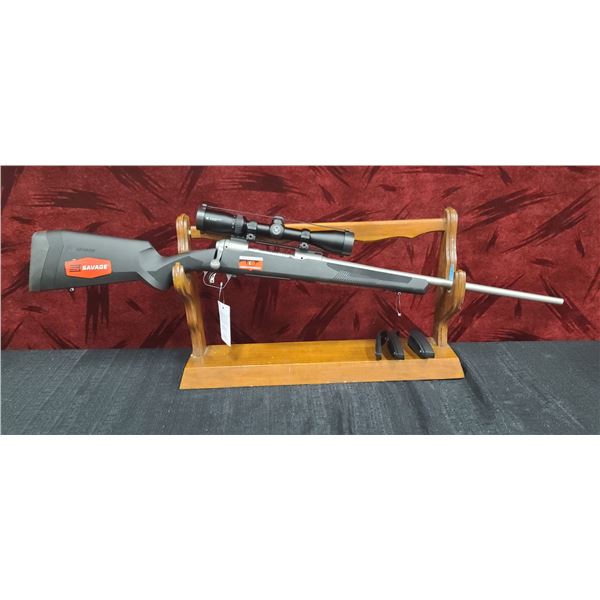 SAVAGE 110 APEX STORM BOLT ACTION 30-06 SPRG 22" SS BARREL, BLACK SYNTHETIC STOCK  ACCU-TRIGGER, REC