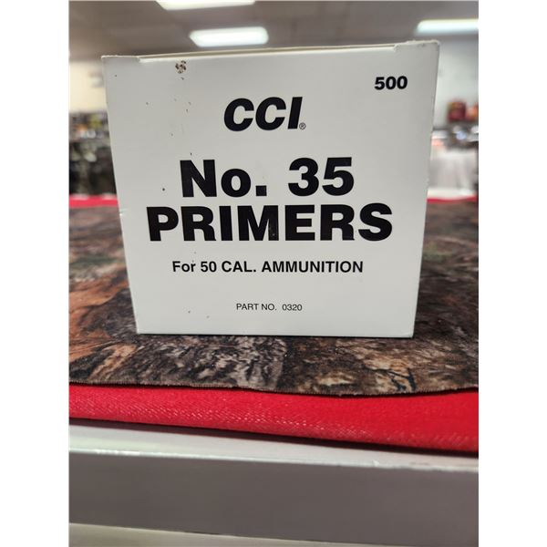 500 CCI NO.35 PRIMERS FOR .50CAL