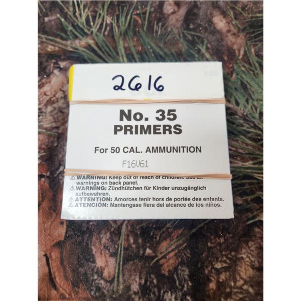 100 CCI NO35 PRIMERS FOR .50CAL