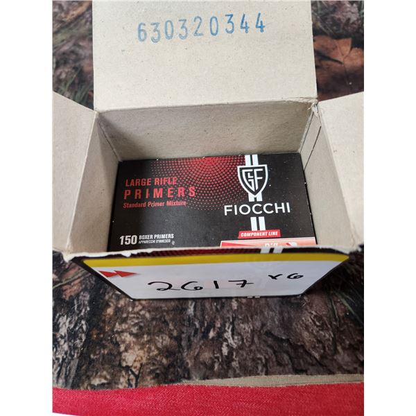 900 FIOCCHI LARGE RIFLE PRIMERS, STANDARD PRIMER MIXTUR, BOXER PRIMERS