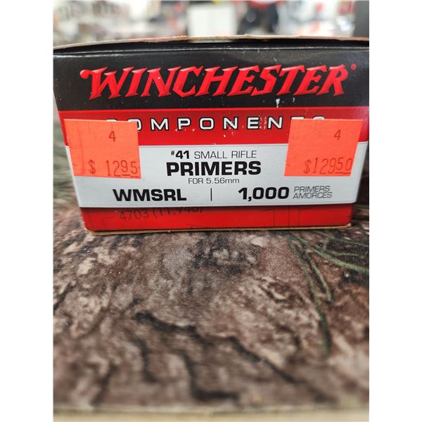 900 WMSRL NO.41 SMALL RIFLE PRIMERS FOR .556MM - WINCHESTER COMPONENTS