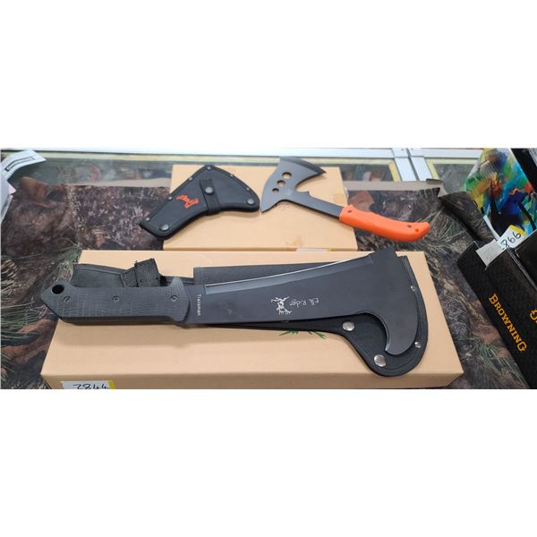 ELK RIDGE TRAILSMAN MACHETE + MACHETE AXE