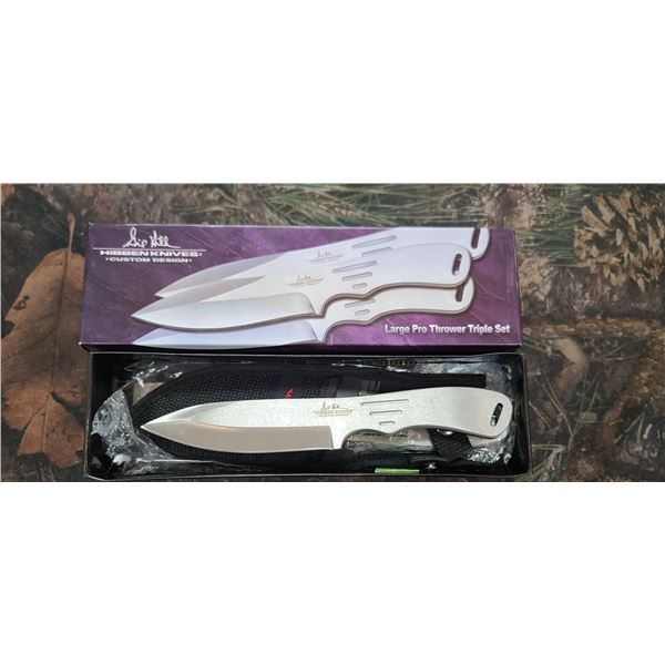 MIBBEN KNIVES LARGE PRO THROWER TRIPLE SSET