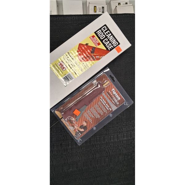 .17 - .20 CAL TIPTON MAX FORCE CLEANING RODS PLUS MTN CLEANING ROD CASE X 2