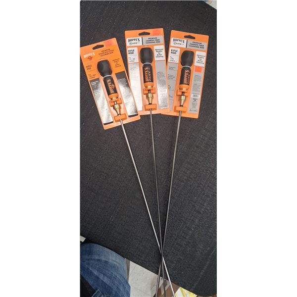 HOPPE'S ELITE .17 CAL - .20  .22--.284-.270 PLUS  CLEANING RODS X 3