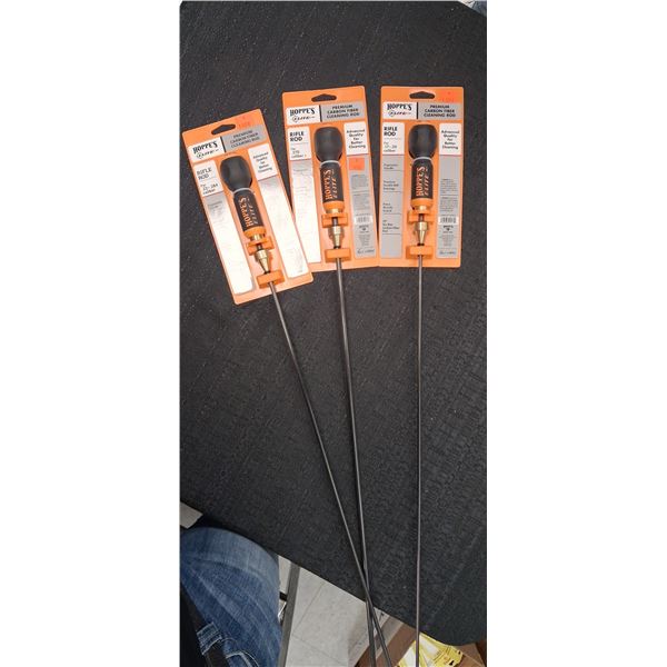 HOPPE'S ELITE .17 CAL - .20  .22--.284-.270 PLUS  CLEANING RODS X 3