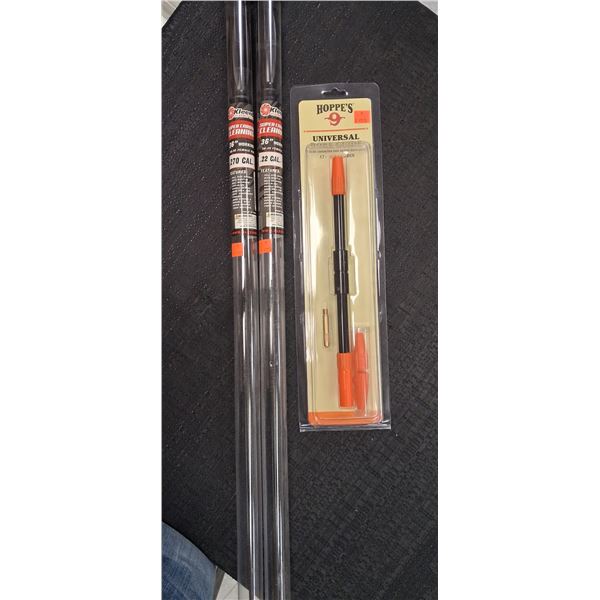 KLEENBORE CLEANING RODS .22-6.5, 270 PLUS  UNVERSAL BORE GUIDE .17-.416 X3
