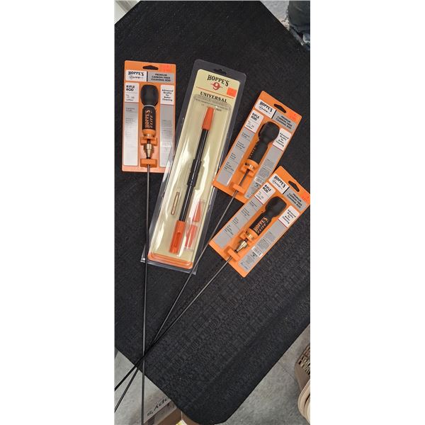 HOPPE'S ELITE CLEANING RODS .17-20 CAL  UNVERSAL BORE GUIDE .17-.416 X4
