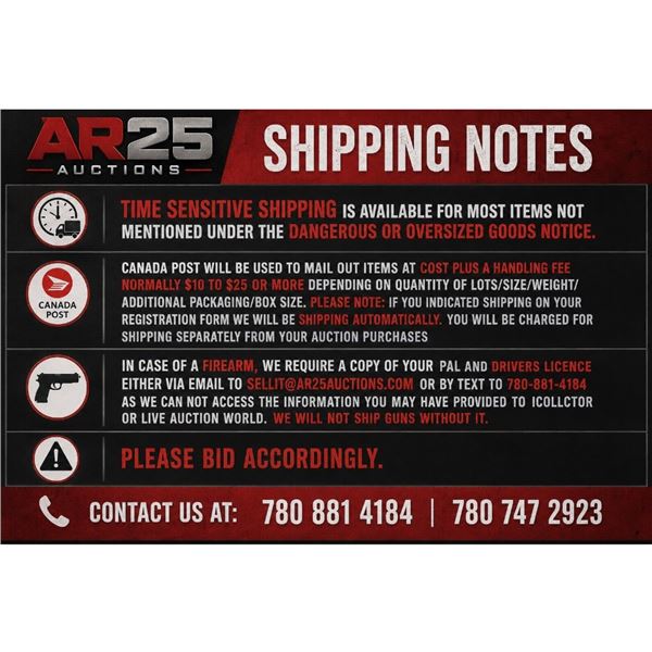 TIME SENSITIVE SHIPPING IS AVAILABLE FOR MOST ITEMS  SEE UNDER DESCRIPTION