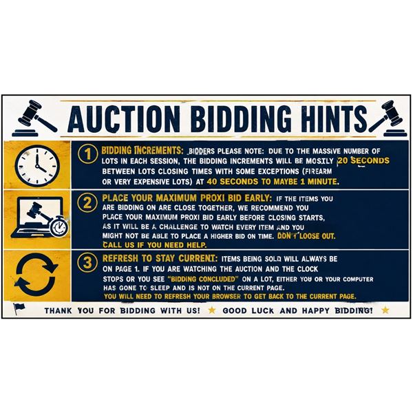 AUCTION BIDDING HINTS