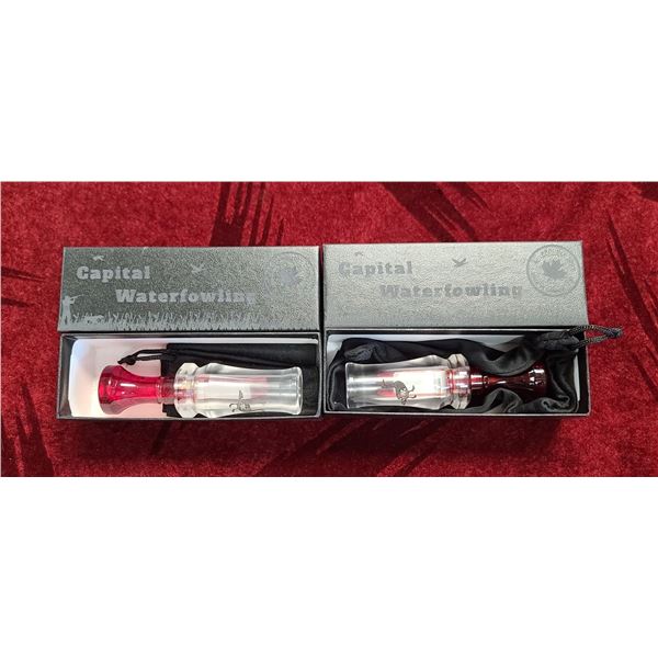 2 SURE-SHOT GAME CALLS, WORLD CHAMPION, VENTEEN DUCK CALL # 501