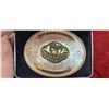 Image 2 : MONTANA SILVERSMITHS, ROCKY MOUNTAIN ELK FOUNDATION, SALMON ARM CHAPTER, SILVER PLATED BELT BUCKEL