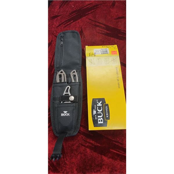 BUCK KNIVES- PAKLITE FIELD MASTER 0141SS5VP-B CAT. 3547 3 PIECE & POUCH