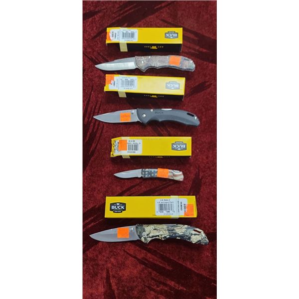 BUCK KNIVES BANTAN 0285BKS-B CAT 5761. 1 BANTAN BLU 0285CM59-B CAT. 3895. 1 BANTAN BLW 0285CMS24-B C