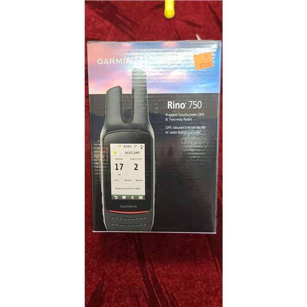GARMIN RINO 750 TOUCHSCREEN GPS 2 WAY RADIO EMERGENCY ALERTS, SMART NOTIFICATION , ALTIMETER