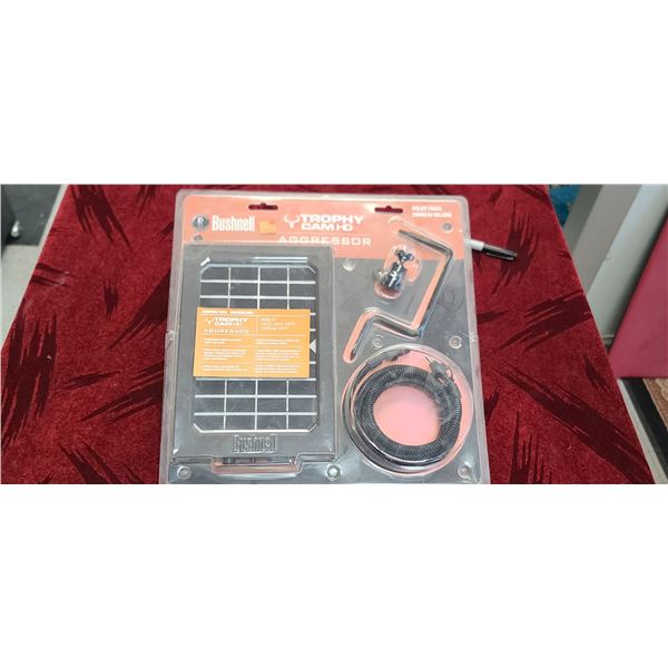 BUSHNELL TROPHY CAM 1D AGGRESSOR,  SOLAR PANEL MODEL #119773 TO 719777, EXTENDS TRAIL CAM LIFE