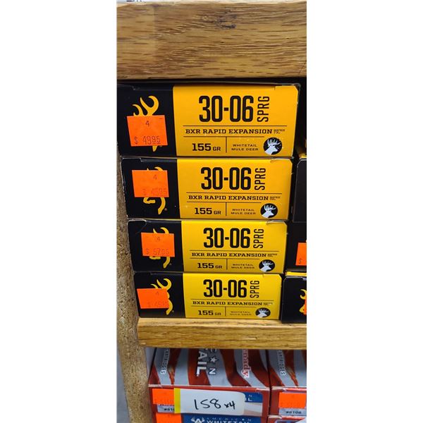 4 BOXES OF BROWNING 30-06 SPGR RAPID EXPANSION MATRIX TIP 155 GRAIN 20 SHELLS PER BOX NO SHIPPING ON