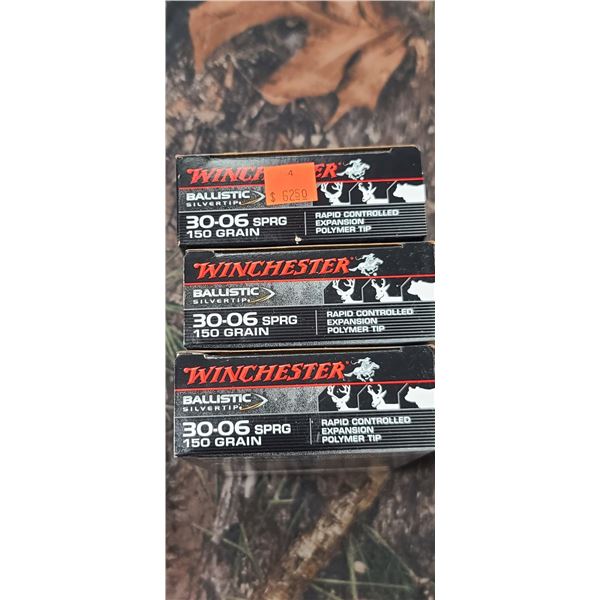 3 BOXES WINCHESTER BALISTIC SLIVER TIP RAPID CONTROLLED EXPANSION POLYMER TIP 30-06 SPRG 150 GRAIN 2