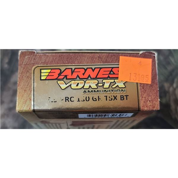 1 BOX BARNES VORTEX TSXBT 6.5 PRC 130 GRAIN 20 ROUNDS PER BOX NO SHIPPING ON AMMO