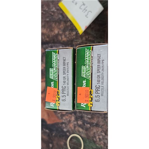 2 BOXES 6,5 PRC REMINGTON PREMIER LONG RANGE FT. SPEER IMPACT 140 GRAIN 2975 FTS 20 ROUNDS PER BOX N
