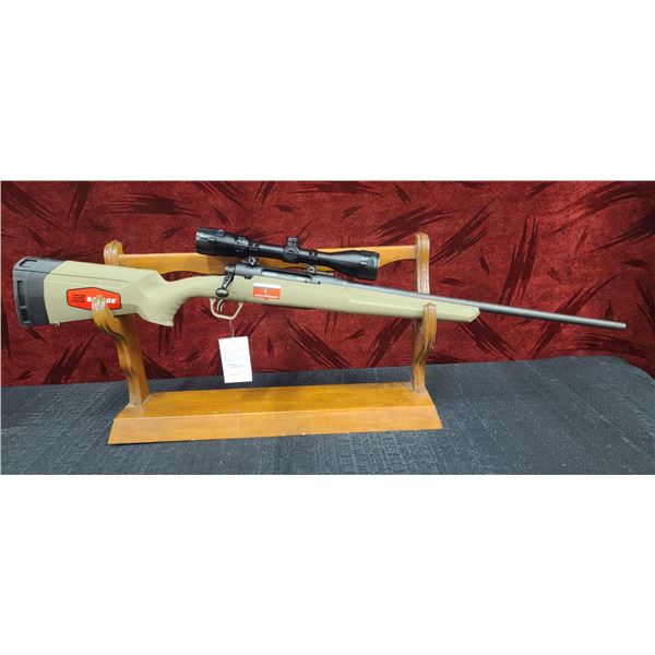 SAVAGE AXIS II XP 243 WIN C/W BUSHNELL BANNER SCOPE + ACCUTRIGGER BL: 22" SN: P698956 FLAK DARK EARD