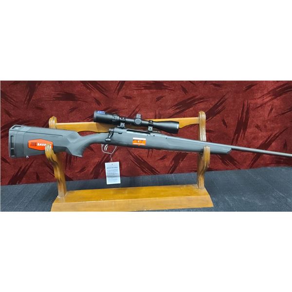 SAVAGE AXIS II XP 243 CARBON BLACK MATTE. C/W BUSHNELL BANNER SCOPE + ACCUTRIGGER, 22" BARREL SN P86