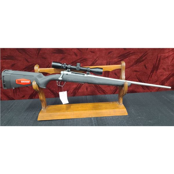 SAVAGE AXIS XP 30-06 SPFLD. STAINLESS NATURAL MATTE BARREL 22" COMES WITH WEAVER SCOPE, SN:P744660