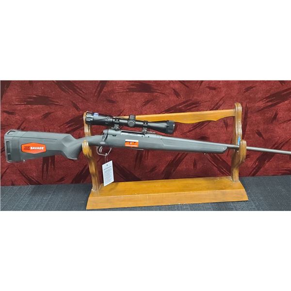 SAVAGE AXIS XP BOLT ACTION 270 WIN 22" BARREL CARBON STEEL MATTE BLACK, MATTE BLACK SYNTHETIC STOCK