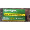 Image 2 : 1 BOX 22 HORNET REMINGTON HIGH PERFORMANCE RIFLE PSP 45 GRAIN 2690 FPS 50 ROUNDS PER BOX NO SHIPPING