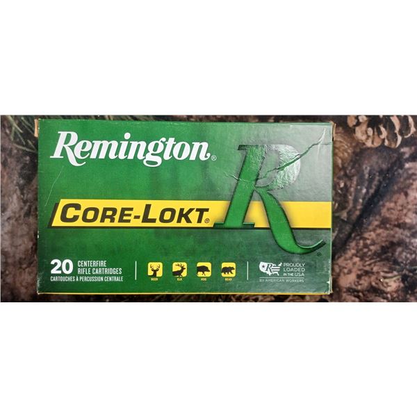 1 BOX 300 WEATHERBY MAG REMINGTON CORE-LOKT PSP 180 GRAIN  20 ROUNDS PER BOX NO SHIPPING ON AUMMUNTI